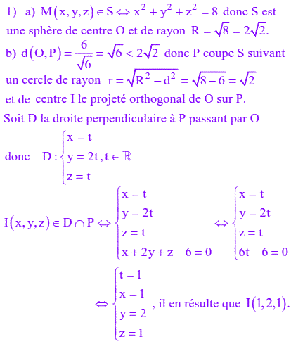 solution Bac Tunisien 4ème Sc. ExpérimentaleSession principale 2014 (image1)