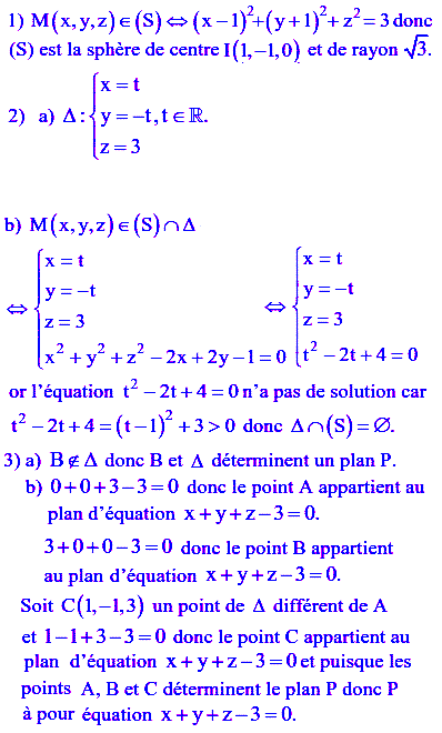 solution Bac Tunisien 4ème Sc. ExpérimentaleSession de controle 2014 (image1)