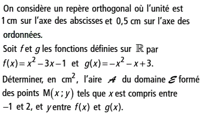 exercice Calcul d'aire  (image1)
