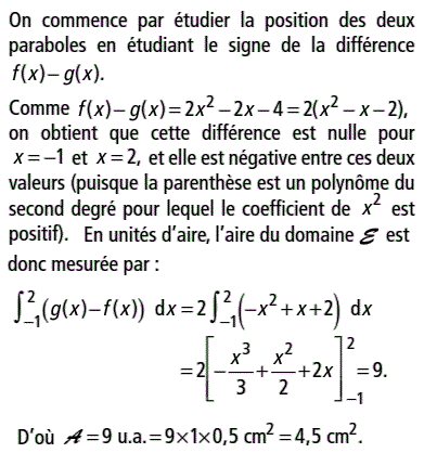 solution Calcul d'aire  (image1)