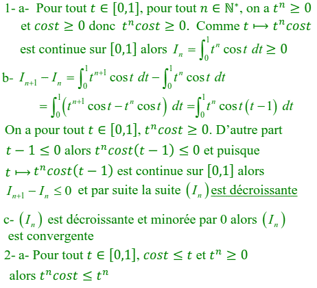 solution Suites d'integrales (image1)