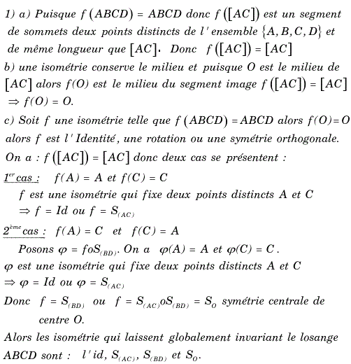 solution Isométries qui laissent globalement invariant un l (image1)