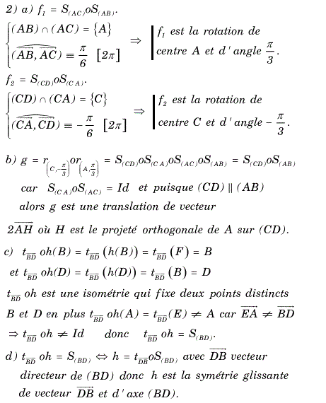 solution Isométries qui laissent globalement invariant un l (image2)