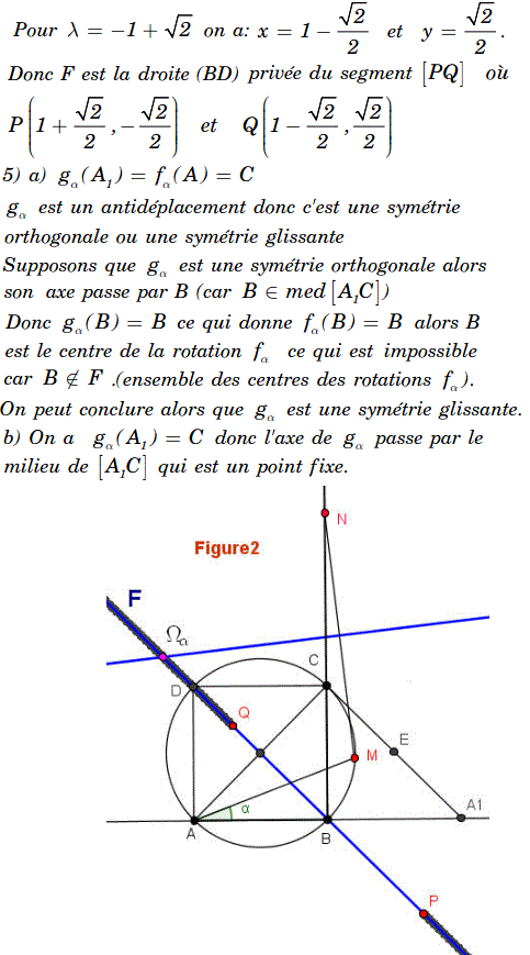 solution Un Problème sur les isométries (Inédit) (image5)