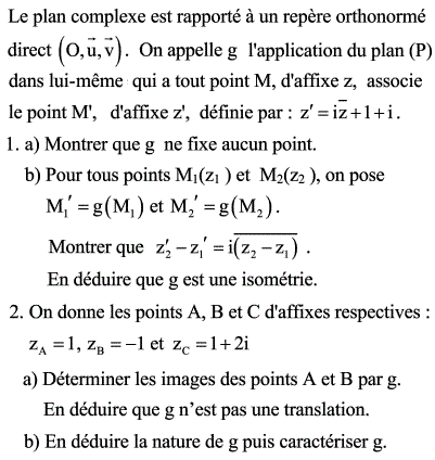 exercice Isométrie et symétrie glissante (image1)