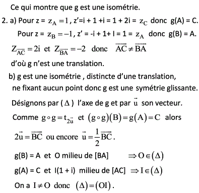 solution Isométrie et symétrie glissante (image2)