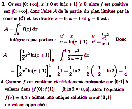 solution Liban Mai 2006 S - Log , integrale, Suite (image3)