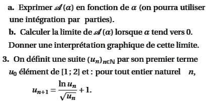 exercice Polynesie septembre 2004 S - Fonction ln et suite (image3)