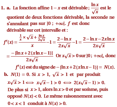 solution Polynesie septembre 2004 S - Fonction ln et suite (image1)