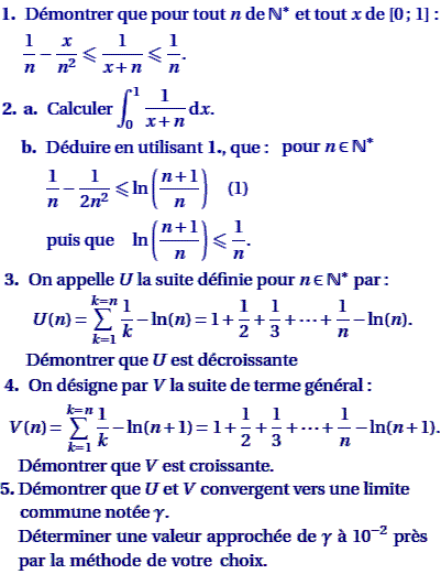 exercice Antilles Juin 2005 S - Suite (sommation) (image1)