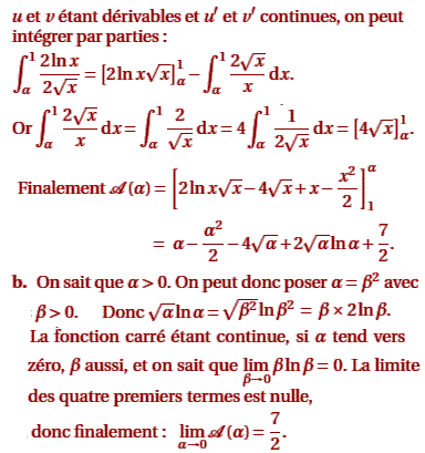 solution Polynesie septembre 2004 S - Fonction ln et suite (image3)