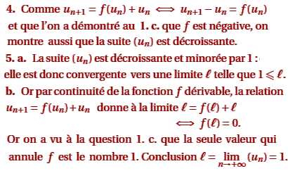 solution Polynesie septembre 2004 S - Fonction ln et suite (image5)