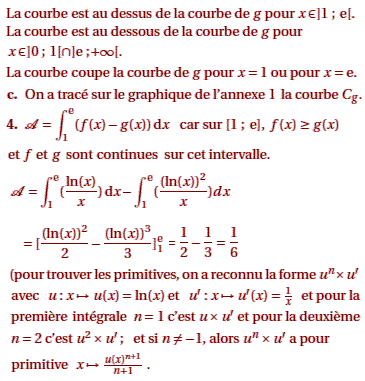 solution Bac S Asie juin 2011 - Etude d'une fonction et cal (image4)