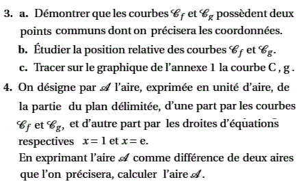 exercice Bac S Asie juin 2011 - Etude d'une fonction et cal (image3)