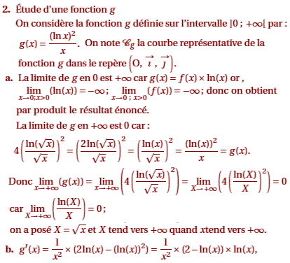 solution Bac S Asie juin 2011 - Etude d'une fonction et cal (image2)