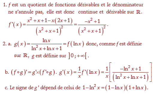 solution EPF 2006 - Etude d'une fonction logarithme (image1)