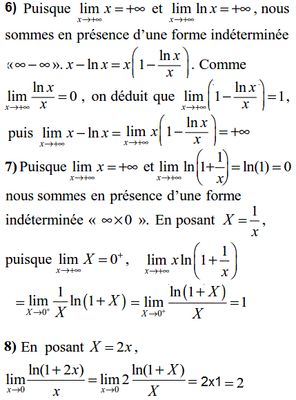 solution Calculs de limites (image2)