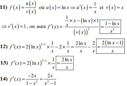 solution Fonctions dérivées  (image4)