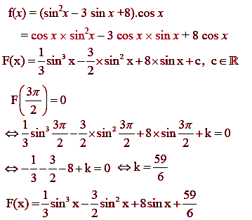 solution Calculs de primitives  (image1)