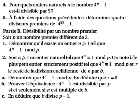 exercice Centres étrangers S 2006 - Congruence (image2)