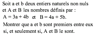 exercice Nombres premiers entre eux (image1)