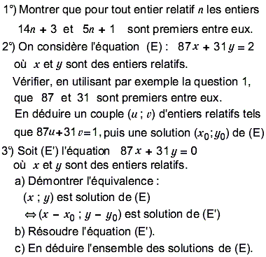 exercice Equation diophantienne (image1)