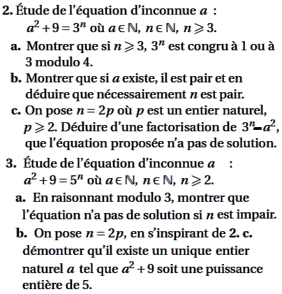 exercice Bac Asie Juin 2004 TS - Congruence (image2)