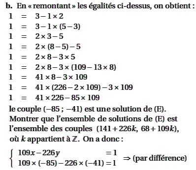 solution Liban juin 2005 TS - Equation dioph. et algorithme (image2)