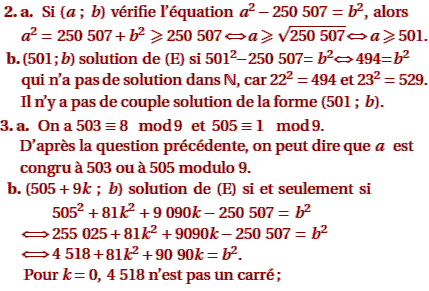 solution Centres étrangers juin 2005 TS - Congruence (image3)