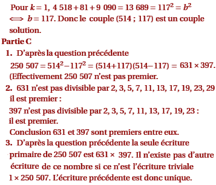 solution Centres étrangers juin 2005 TS - Congruence (image4)