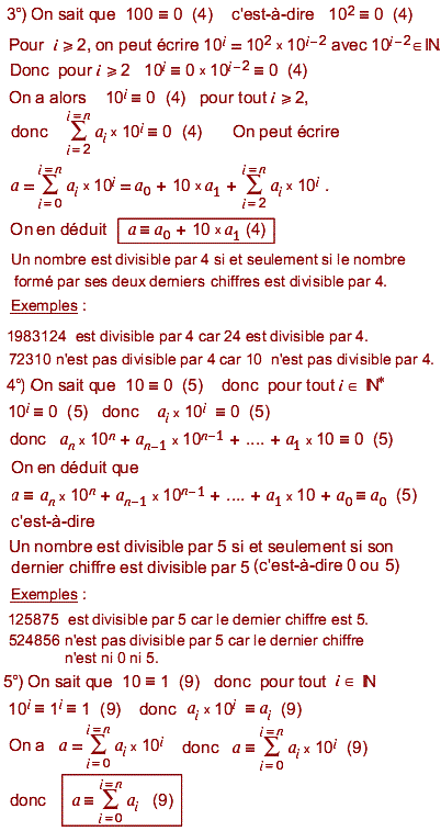 solution critères de divisibilité et congruence (image2)