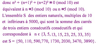 solution Somme des carrés de trois entiers consécutifs (image2)