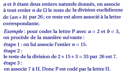 exercice Nouvelle calédonie S Mars 2007 - Codage et équatio (image2)