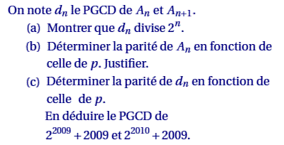 exercice Metropole S septembre 2009 - Divisibilité et PGCD (image2)