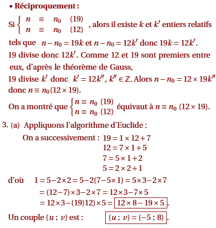 solution 2006 juin France S - théorème de Bézout et théorèm (image3)