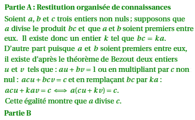 solution Amerique du nord bac S 2011 - Petit théorème de Fe (image1)