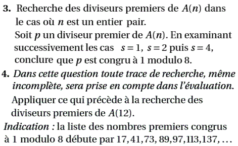 exercice Bac S Amerique du sud novembre 2010 - Divisibilité (image3)