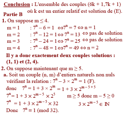 solution Bac S polynesie juin 2010 - Equation diophantienne (image2)