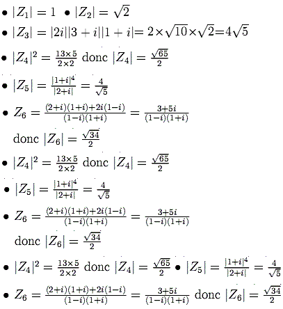 solution Module d'un nombre complexe (image1)
