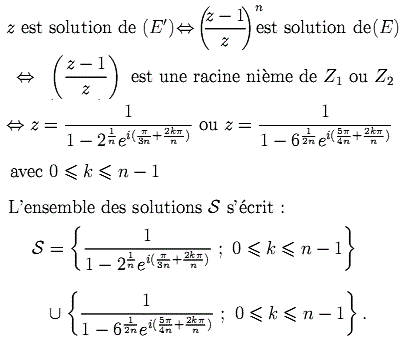 solution Equation du second degré à coefficients complexes (image3)
