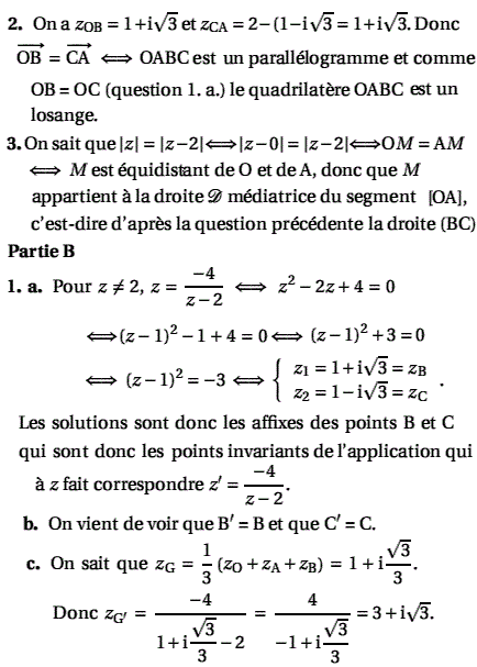 solution Amérique du Nord mai 2006 TS (image2)