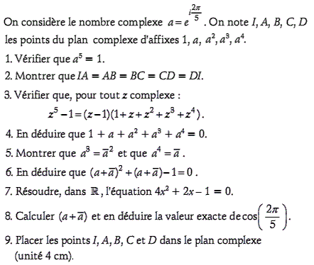 exercice Pentagone regulier-EPF 2001 (image1)