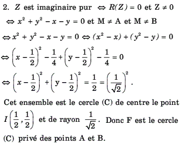 solution Forme algébrique (image2)