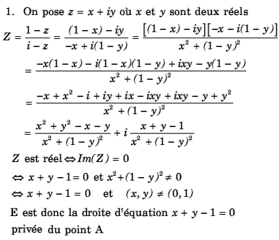 solution Forme algébrique (image1)