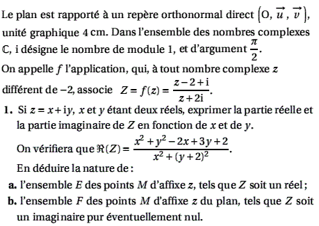 exercice polynésie bac S 2000  (image1)