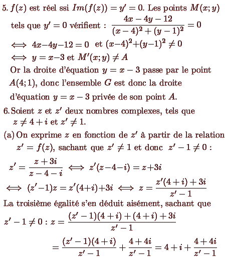 solution Forme algébriques et lieux de points (image4)