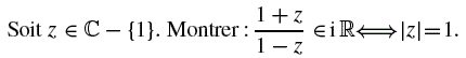 exercice Module et conjugué d'un nombre complexe (image1)