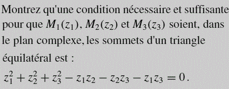 exercice Complexes et géometrie (image1)