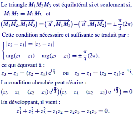 solution Complexes et géometrie (image1)