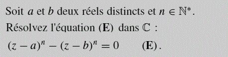 exercice Racines n-ème d'un nombre complexe (image1)